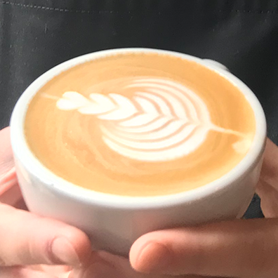 flat white latte art